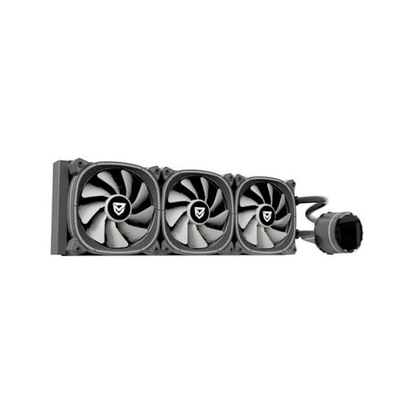 Nfortec - ATRIA X nestemäinen prosessorijäähdytys ARGB 360mm, Infinity Mirror 360 astetta kääntyvä, 3x 120mm PWM ARGB -tuulettimet, AMD ja Intel
