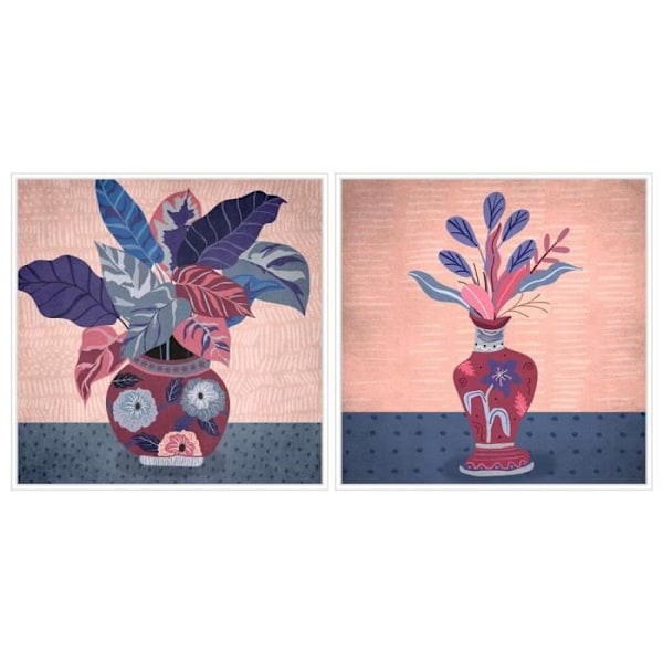 Ramme DKD Home Decor Vase (2 stk) (83 x 4,5 x 83 cm)