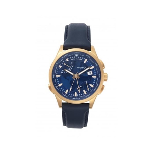 Ur - NAUTICA - Shanghai Verdens Tid - Læder - Unisex - Voksen