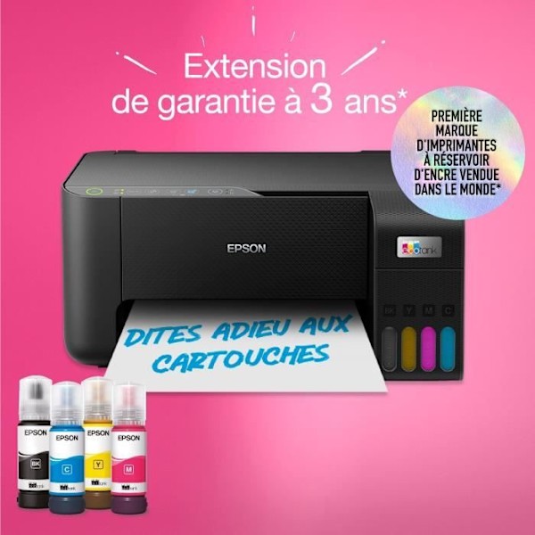 A4-monitoimitulostin - EPSON - Ecotank ET-2860 - Wi-Fi - Varustettu mustesäiliöillä