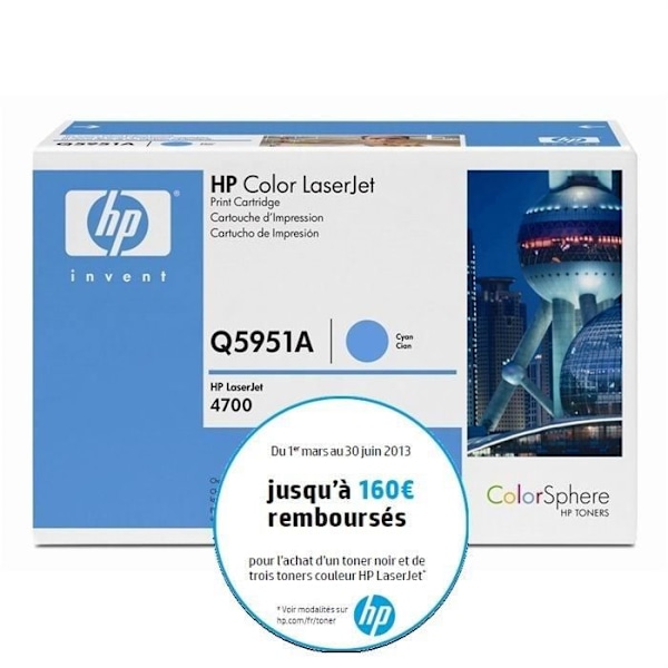 HP TONER 643A (Q5951A) cyan - ægte patron til HP Color LaserJet 4700 printere