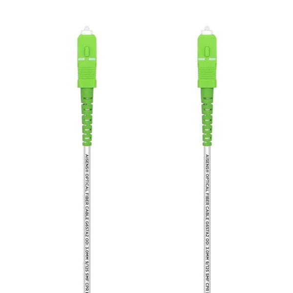 Aisens - A152-0500 - Fleksibelt fiberoptisk kabel G657A2 3.0 9/125 SMF simplex Dca LSZH, SC/APC-SC/APC, 20 m
