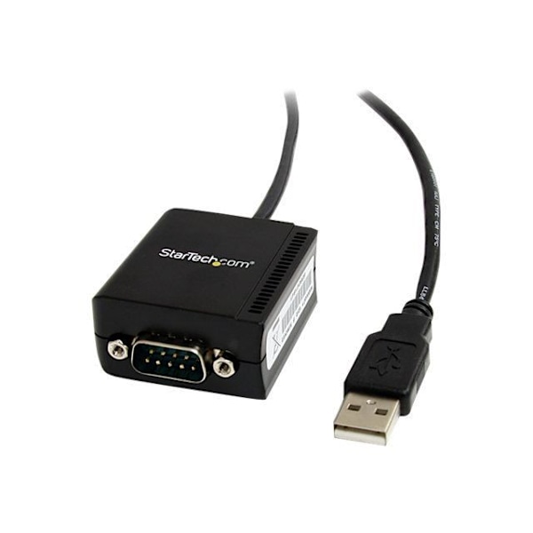 STARTECH FTDI USB till seriell RS232 adapterkabel 1 port med optisk isolering - Svart