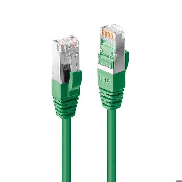 Grön Cat.6A S/FTP LSZH nätverkskabel, 1,5m