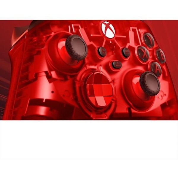 Trådløs Xbox-controller - Pulse Cipher - Special Edition genomskinlig röd