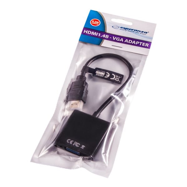Ewent EW9864 HDMI - VGA HDMI videokonverter sort