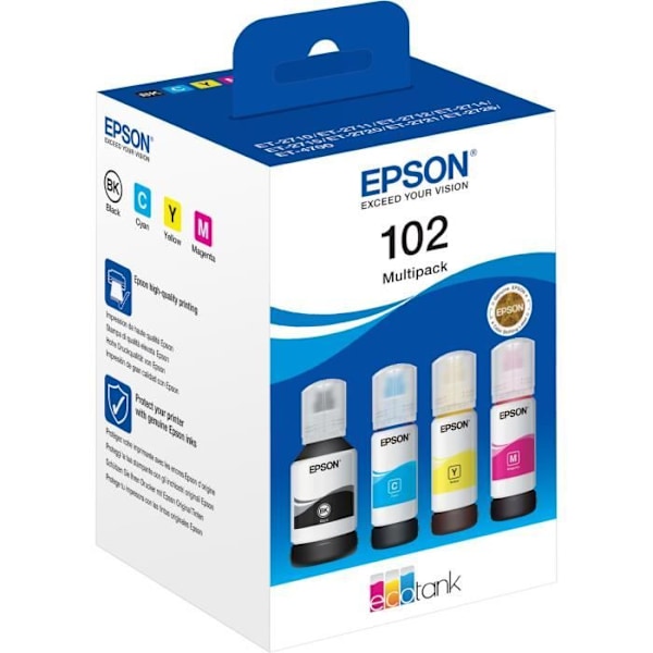 Epson mustepatruuna PACK ECOTANK 102 4 VÄRIÄ