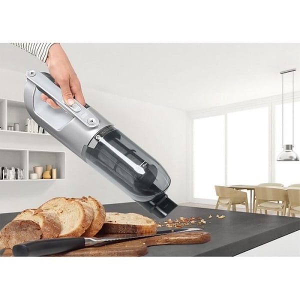 BOSCH BBH3ALL28 Trådløs 2-i-1 og Flexxo multifunktionsstøvsuger - 2 hastigheder - 28 V - 55 minutters autonomi - Metallisk hvid
