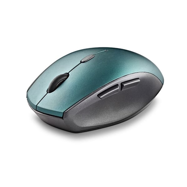 NGS BEE BLUE: Ergonomisk trådlös mus med tysta knappar. Justerbar DPI: 800/1200/1600. Högerhänt. Plug & Play. Färg Blå