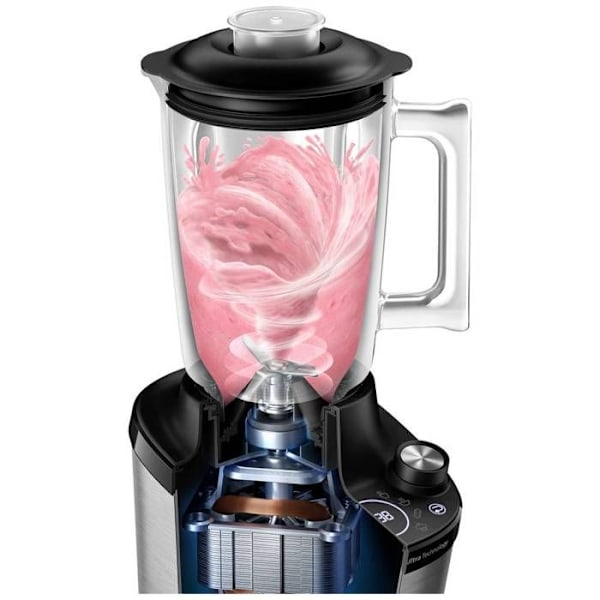 Blenderskål - Philips - HR3760-00 - 1500 W - 2 L - Rustfrit stål