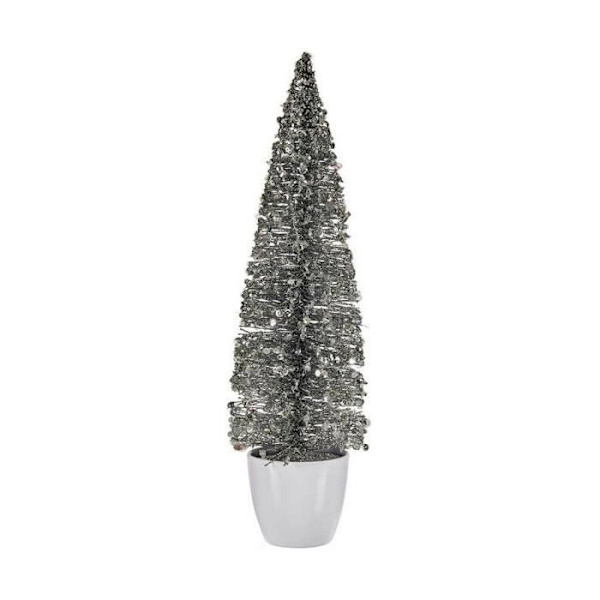 Julgran - Ej specificerad - Silver - Vit - 10 x 38 x 10 cm Silver, Vit
