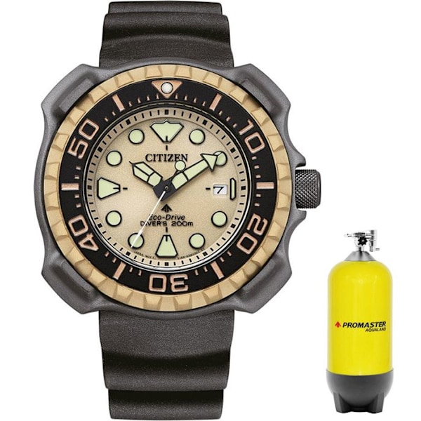 Herreure Citizen BN0226-10P - Sort Gummi - 20 Atm - Solenergi Svart