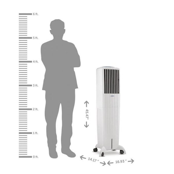 Klimaanlæg - Symphony - DIET 35i - Mobil - 170W - Programmerbar - 35m2 hvid