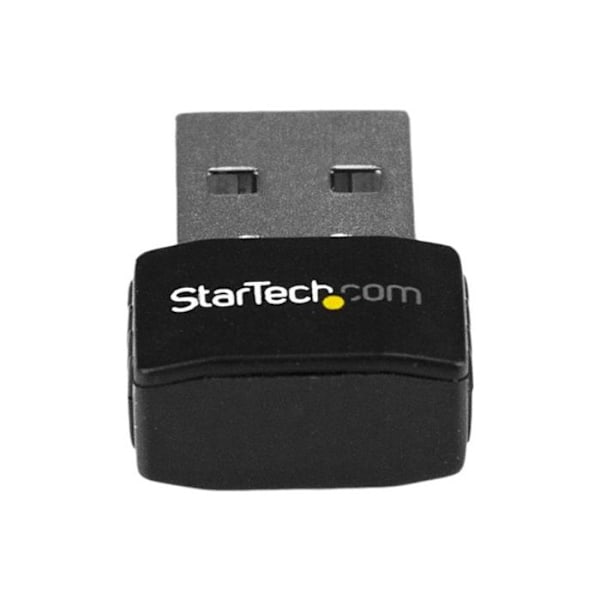 StarTech.com USB WiFi-adapter - AC600 - 802.11ac 1T1R dobbeltbånds nano trådløs netværksadapter - 2,4 GHz / 5 GHz (USB433ACD1X1) Sort