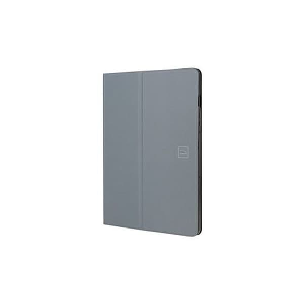 Tablettfodral - TUCANO - Samsung Galaxy S9+ och S9 FE+ - Gummi - Fällbart stöd - Styvt skydd Mörkgrå