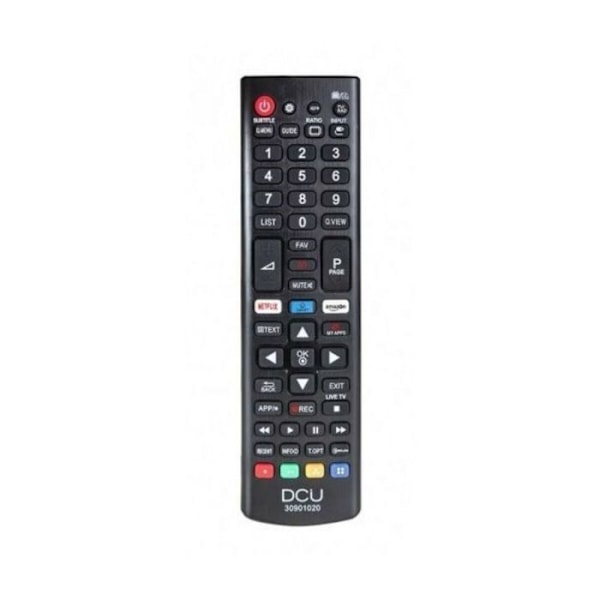 Universal Fjernbetjening - Dcu Tecnologic - 30901020 - Kompatibel med LG LCD/LED - Netflix Knap - Sort Sort