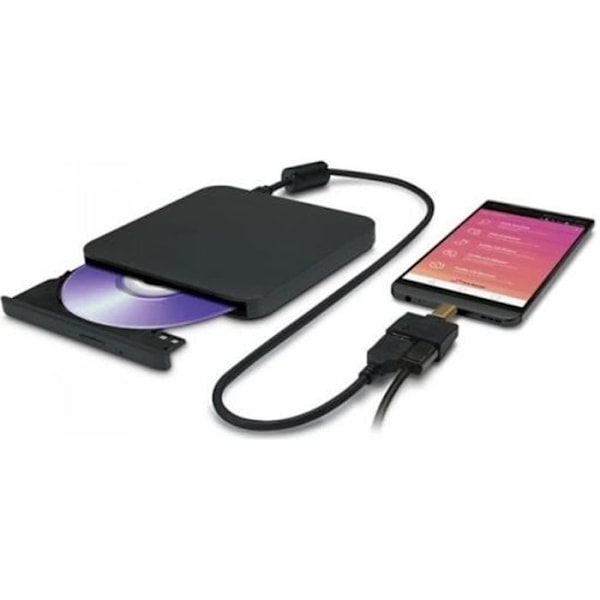 Ulkoinen DVD-poltin - HITACHI-LG - GP57EB40 - USB 2.0 - Musta - M-levy yhteensopiva musta