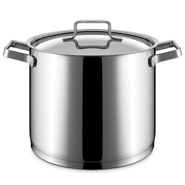 Cateringgryta med lock i rostfritt stål 24 till 28 cm - Pujadas