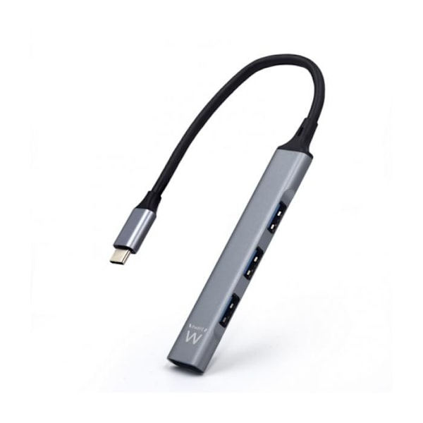 USB-hubb - Ewent - EW1145 - 4 portar - USB 3.2 Gen 1 - Plug and Play - USB-strömförsörjning