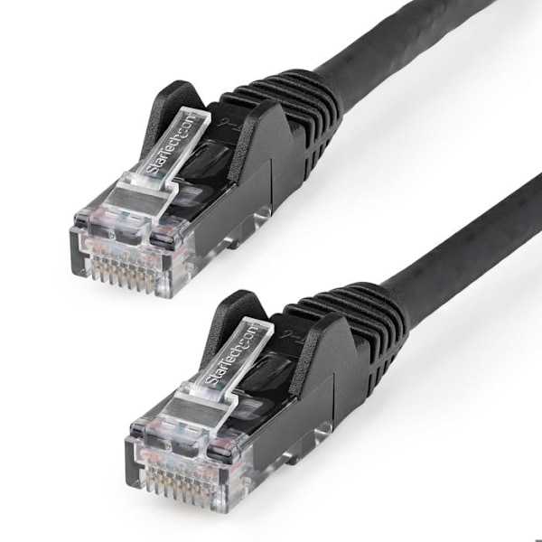 1M LSZH CAT6 ETHERNET KABEL - SNAGLESS UTP PATCH CORD SVART