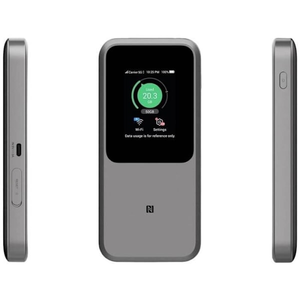 ZTE MU5120 5G Mobil Wi-Fi Hotspot 3800 MBit/s Grå