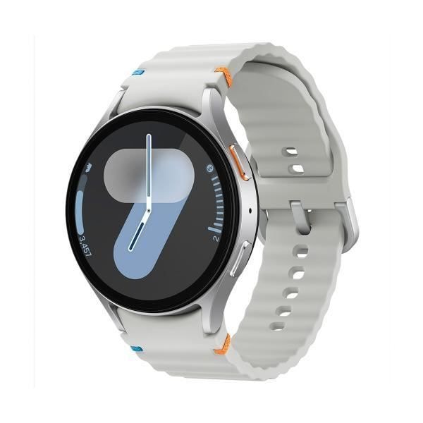 Samsung Galaxy Watch7 44mm Round Dial Smartwatch i silver med 1,47" pekskärm, anslutning, WiFi 5, NFC