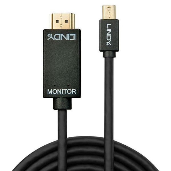 LINDY Mini DisplayPort til HDMI 4K30-kabel (DP:passiv) - 2m