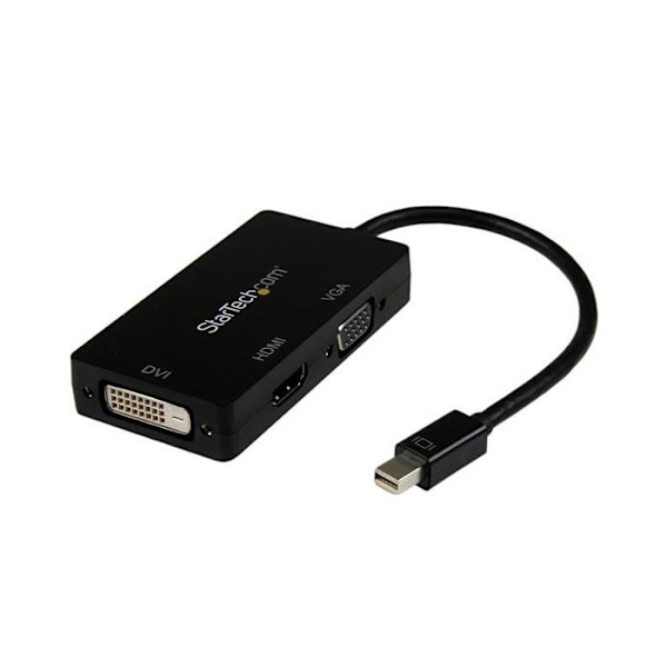 3-in-1 Mini DP - VGA/DVI/HDMI-sovitin - Mini DP - VGA/DVI/HDMI-matkamuunnin - MDP2VGDVHD