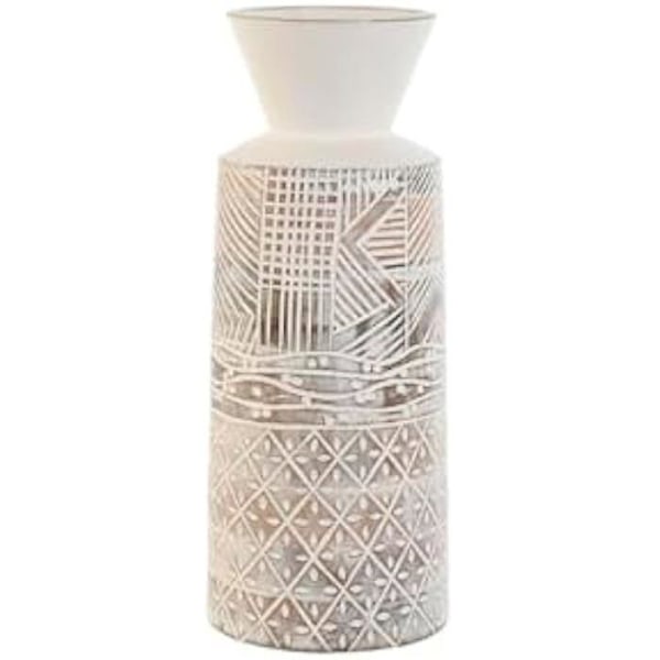 Vase - HOME ESPRIT - Mangotræ - Flerfarvet - 15 x 15 x 22,5 cm - Moderne stil Flerfärgad