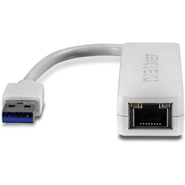 USB 3.0 - Gigabit - TRENDnet - TU3-ETG - 1 Ethernet-portti - Taaksepäin yhteensopiva USB 2.0 - Nopeus 2Gb/s