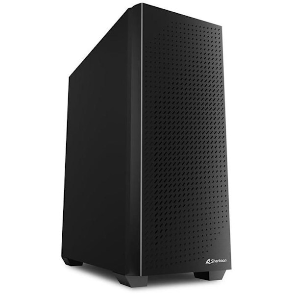 Miditorn PC ATX - Sharkoon - VS9 - Svart - 2 x USB-A 3.0 - Förinstallerad 120 mm fläkt Svart