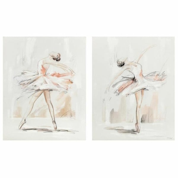 ram 80 x 3,7 x 100 cm romantisk klassisk dansare (2 enheter)