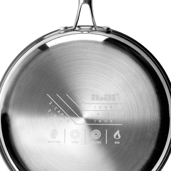 Pande - IBILI - 20 cm - Rustfrit stål - Induktionskompatibel - Uden non-stick belægning Pengar