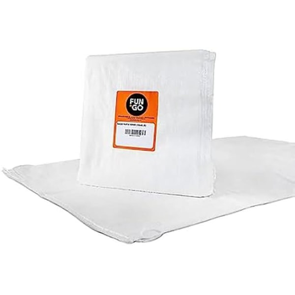 Handväska - FUN AND GO - Förpackning om 10 - 60 x 100 cm - Polypropen - Vit