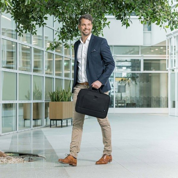DICOTA Ecological Bag TOP TRAVELLER BASE Sort Til 15"-15,6" bærbar computer Ultra let polstret højdensitetsskum garanteret