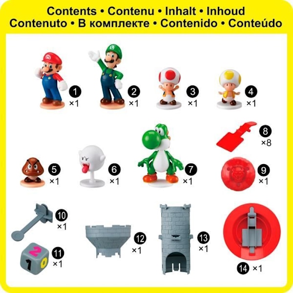 SUPER MARIO Blow Up! Shaky Tower - Brädspel - EPOCH - 7356 Flerfärgad