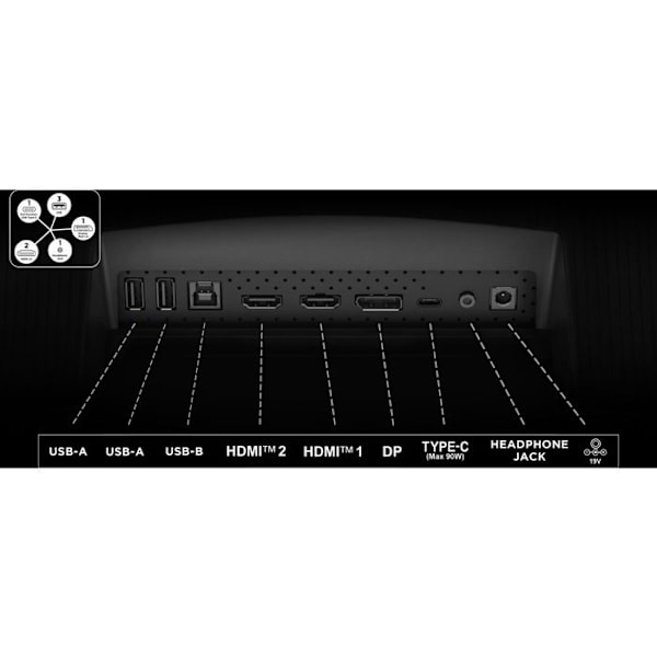 PC Gaming Skärm - TCL - 34R83Q - Kurvad - WQHD - 34 tum