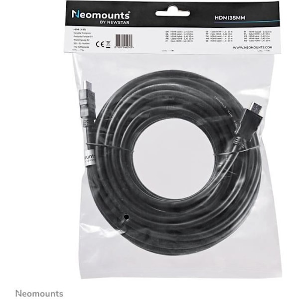 NEWSTAR - High Speed HDMI-kabel - HDMI (M) til HDMI (M) - 10 m - Sort