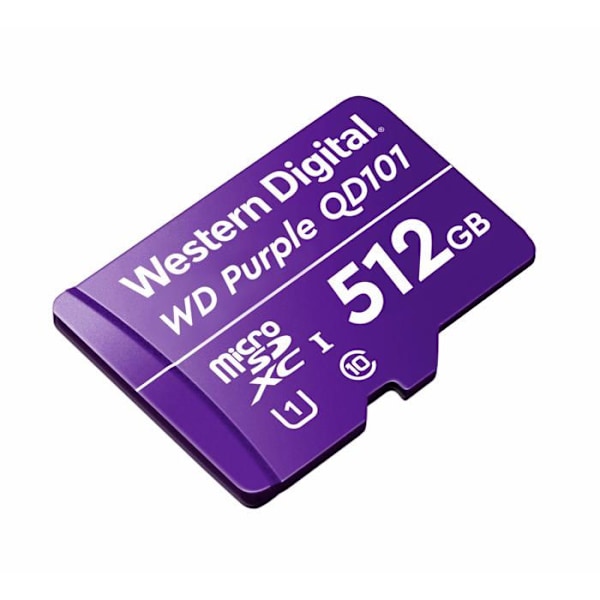Muistikortti - WD - PURPLE QD101 - 512 GB - Luokka 10 - 3 vuoden takuu