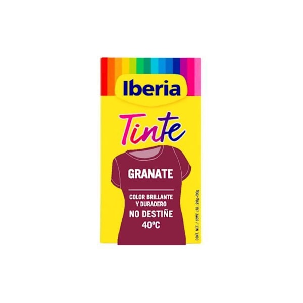GENERISK - Iberia 40°C Granat tøjfarve
