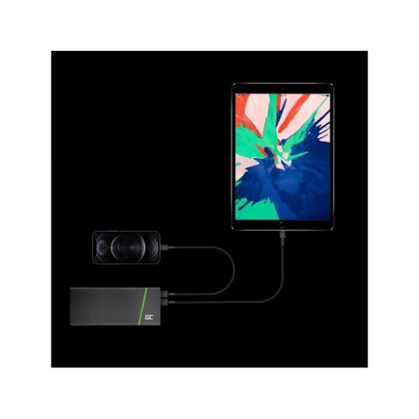 Lightning-kabel - Green Cell - GC PowerStream - 200cm - Hurtig opladning - USB-A