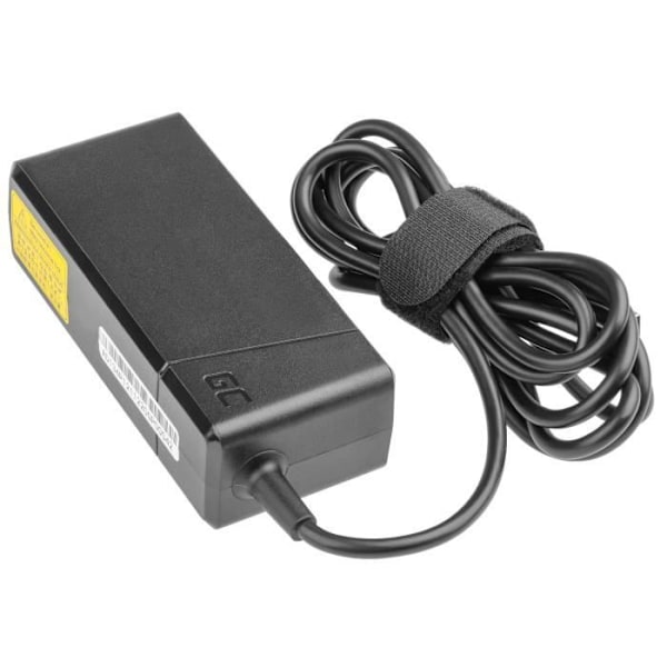 Adaptør / Oplader Green Cell USB-C 65W til Bærbare Computere, Tablets, Telefoner | Universel Strømforsyning sort