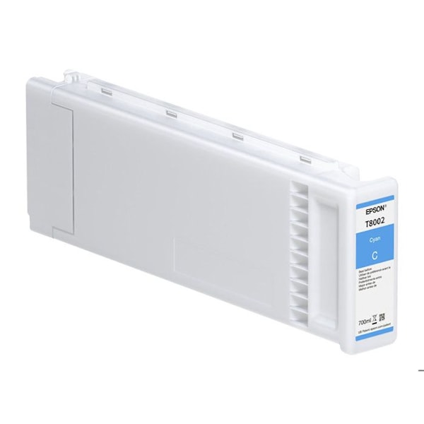 Epson T8002 blækpatron - 700 ml - Cyan - SureColor SC-P10000, SC-P20000