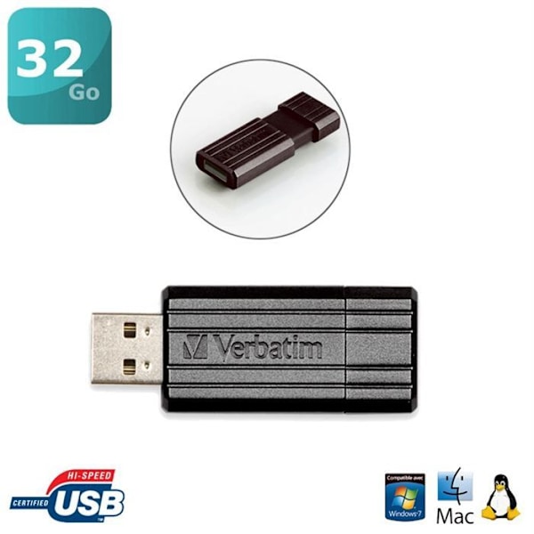 Verbatim Store'n'go PinStripe 32GB USB2.0 Sort