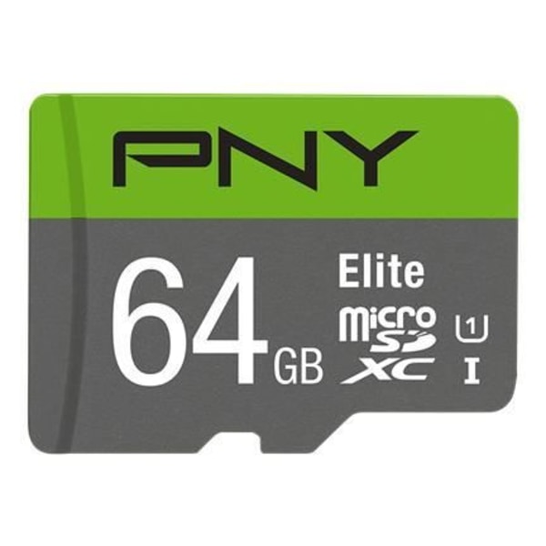 PNY Elite 64GB MicroSDXC Class 10 Flash-muistikortti