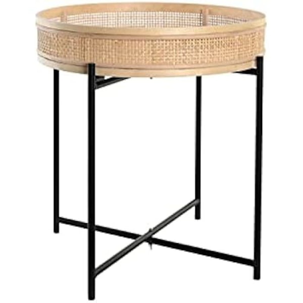 Planteringskärl - DKD HEMINNREDNING - Standard - Metall och rotting - Svart - 43x43x46 cm Svart