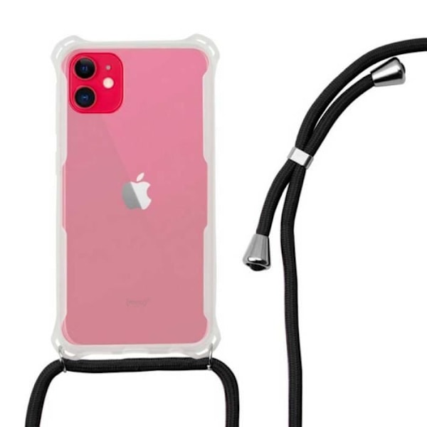 TPU-etui - KSIX - iPhone 11 - Transparent - Fleksibel - Kradsik beskyttelse Svart