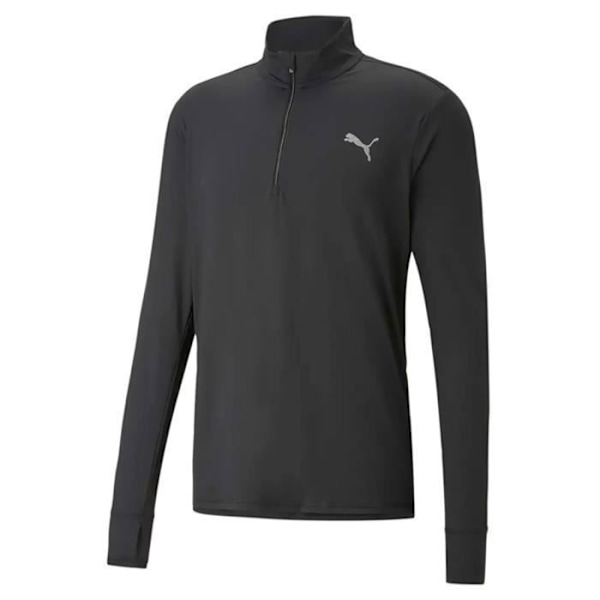Sweatshirt - PUMA - Run Favorite 1/4 Zip M - Musta - Pitkähiha - dryCELL-teknologia Svart jag