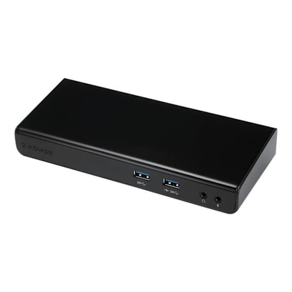 2-Power USB 3.0 Dockningsstation för dubbla skärmar - GigE