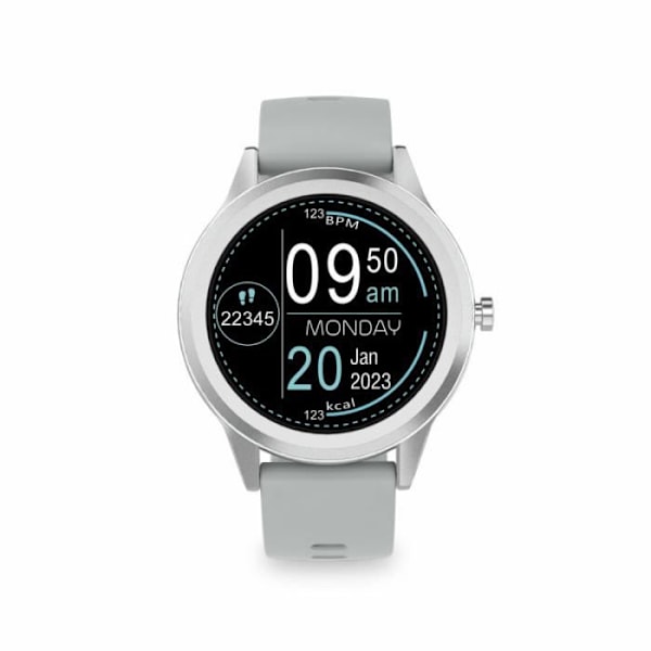 KSIX Globe Silver Smart Watch